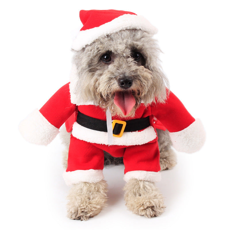 Pet Christmas Decoration Costume Pet Standing Costume Treyfe