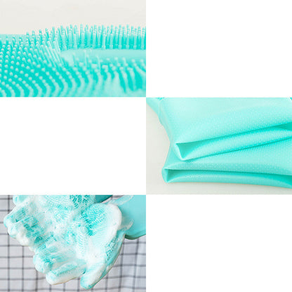 Silicone Dog Grooming Hair Comb Puppy Brush Glove Bath Cleaning Brushes Small Dog Cat Massage Pet Grooming Gloves Treyfe