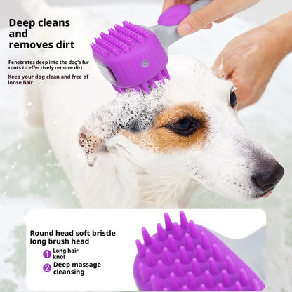 Pet Shower Brush Dog Bath Float Hair Cleaning null
