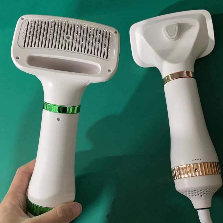 Pet Hair Dryer Dog Hair Blowing Artifact Hot Air Comb Dog Hair Pulling Integrated Hair Dryer Blowing Hair Comb Dog Supplies Treyfe