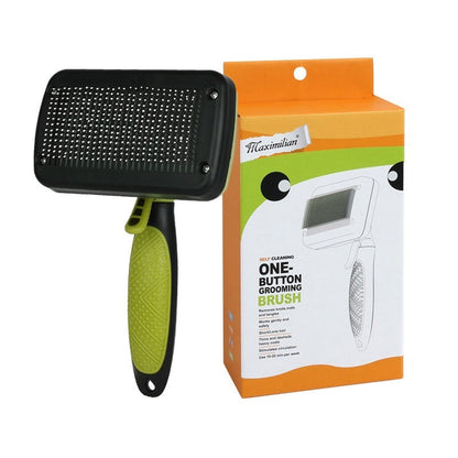 Key-press Self-cleaning Depilatory Pet Comb Treyfe