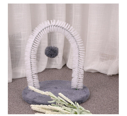 Cat scratching itchy brush Treyfe