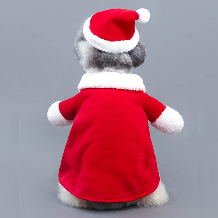 Pet Christmas Decoration Costume Pet Standing Costume Treyfe