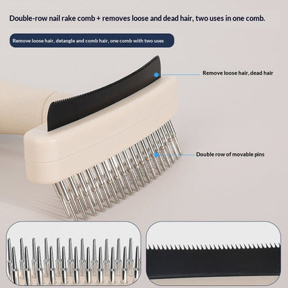 Pet Grooming Brush For Removing Loose And Dead Hair And Detangling Fur Treyfe