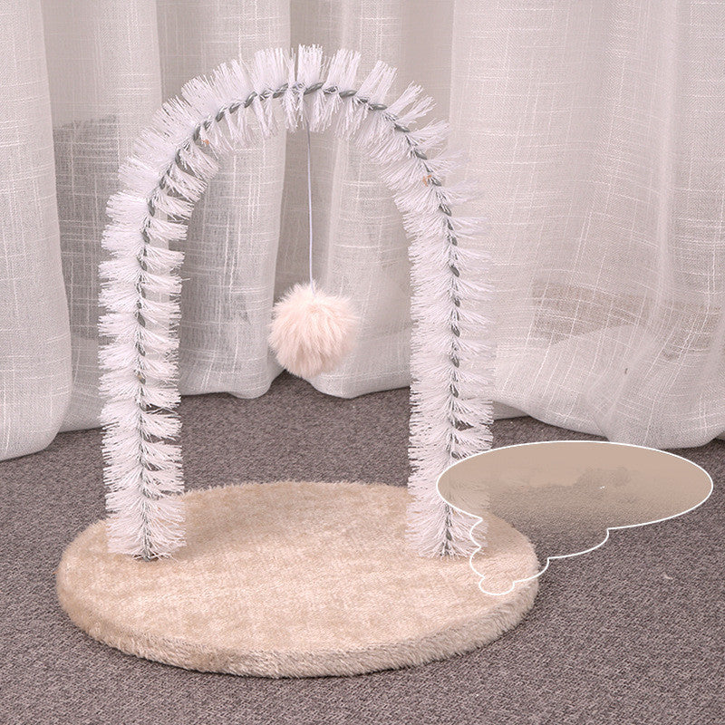 Cat scratching itchy brush Treyfe