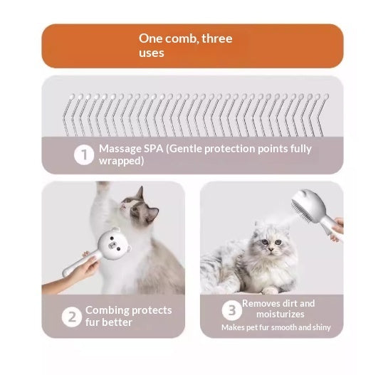 Spray Massage Steam Comb Brush Cleansing Brush Treyfe