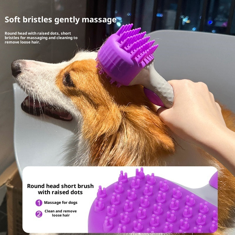 Pet Shower Brush Dog Bath Float Hair Cleaning null