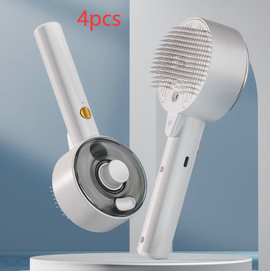 Animal Hair Remover Brush Dog And Cat Steam Brush Pet Self Cleaning Dog Brush Grooming Removes Cat Hairs Cat Dog Accessories Pet Products Treyfe