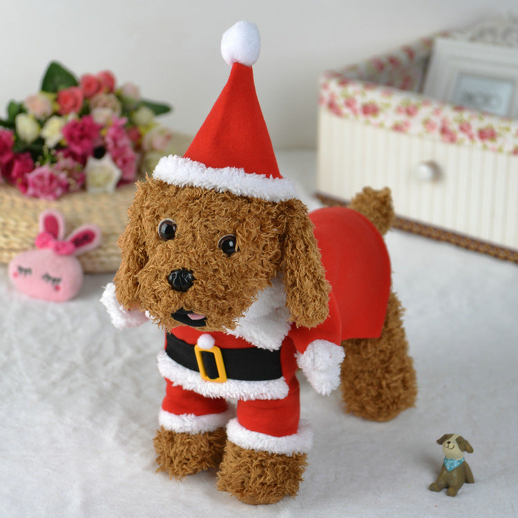 Pet Christmas Decoration Costume Pet Standing Costume Treyfe