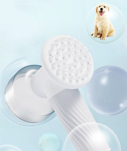 Automatic Foaming Dog Cat Bath Brush Dog Shampoo Brush With Soap Dispenser Electric Pet Grooming Massage Brush Pet Bath Brush Scrubber Comb For Dog Cat Pet Products Treyfe