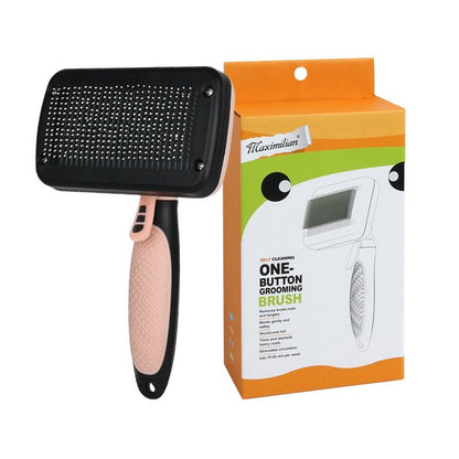 Key-press Self-cleaning Depilatory Pet Comb Treyfe