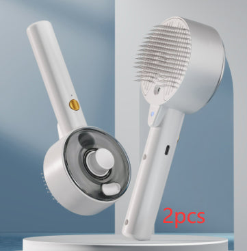 Animal Hair Remover Brush Dog And Cat Steam Brush Pet Self Cleaning Dog Brush Grooming Removes Cat Hairs Cat Dog Accessories Pet Products Treyfe