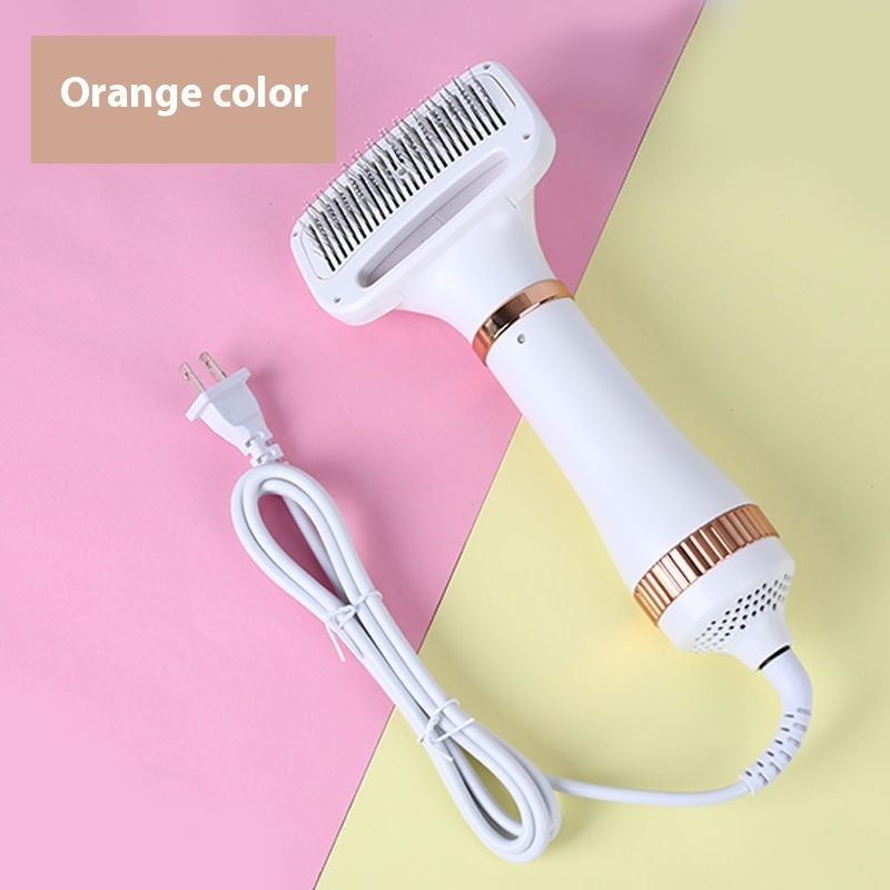 Pet Hair Dryer Dog Hair Blowing Artifact Hot Air Comb Dog Hair Pulling Integrated Hair Dryer Blowing Hair Comb Dog Supplies Treyfe