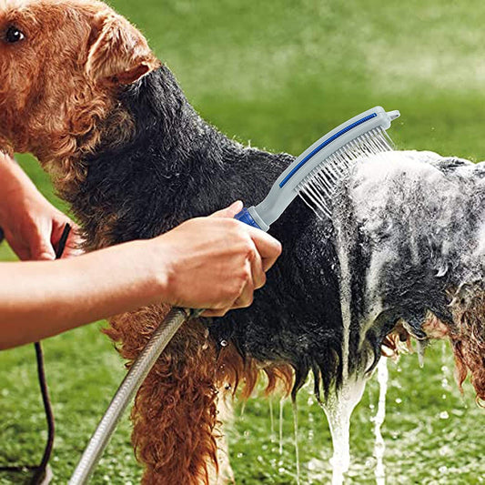 Pet Bath Brush Shower With Water Hose Treyfe