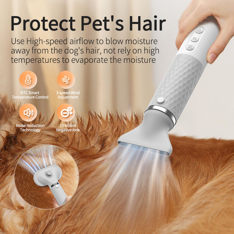 New Portable 2-in-1 Pet Hair Dryer Treyfe