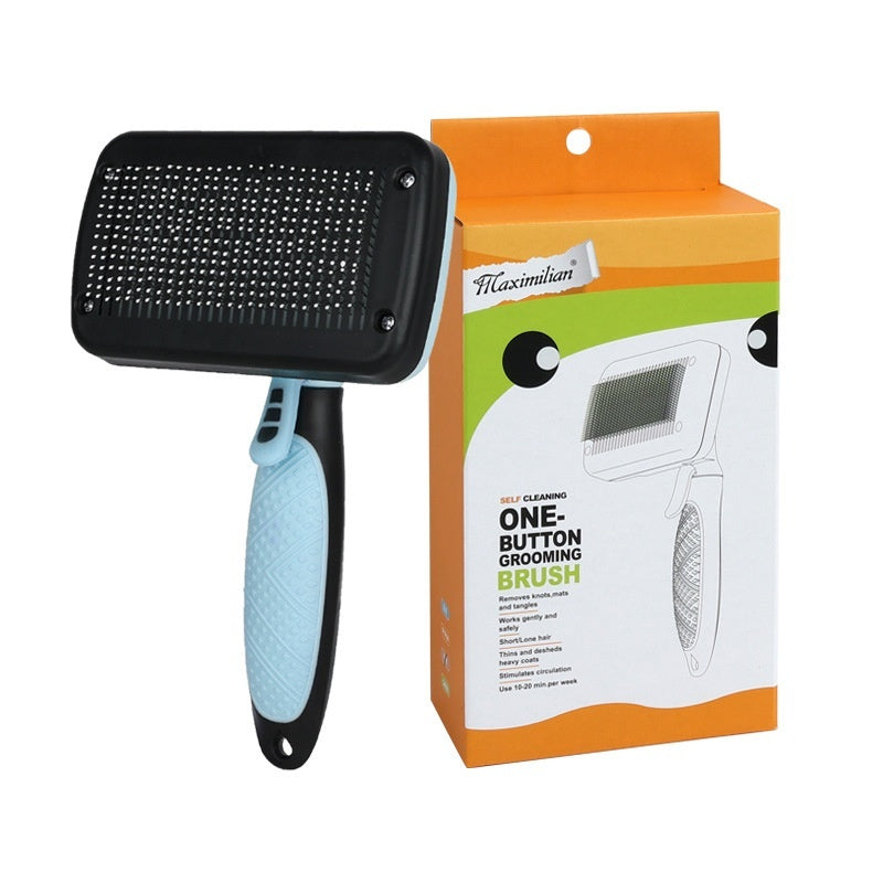 Key-press Self-cleaning Depilatory Pet Comb Treyfe