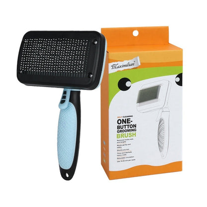 Key-press Self-cleaning Depilatory Pet Comb Treyfe