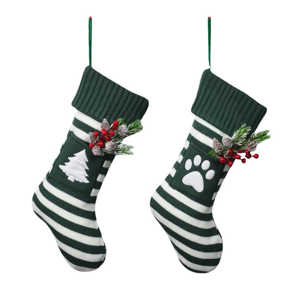 Christmas Pet Cat Dog Christmas Knitted Socks Treyfe