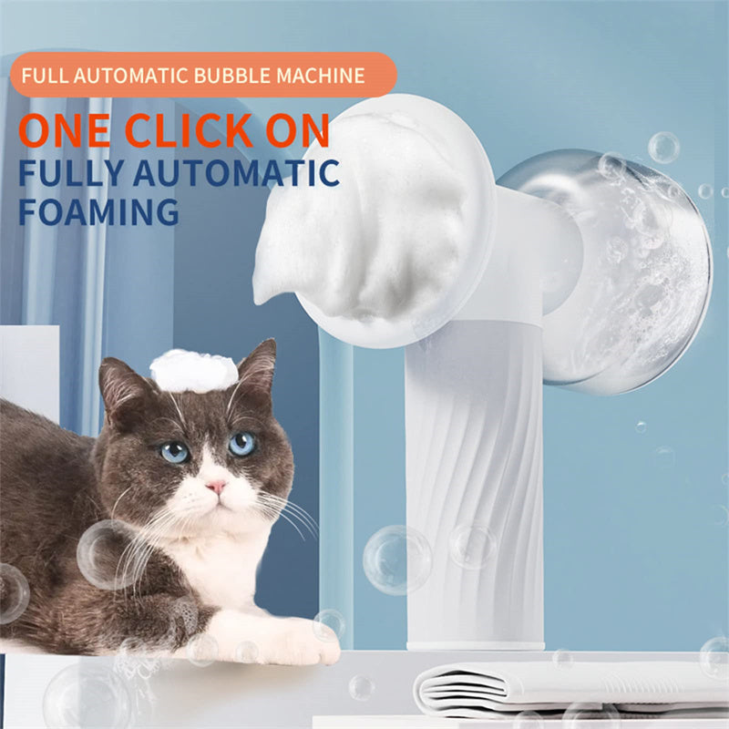 Automatic Foaming Dog Cat Bath Brush Dog Shampoo Brush With Soap Dispenser Electric Pet Grooming Massage Brush Pet Bath Brush Scrubber Comb For Dog Cat Pet Products Treyfe