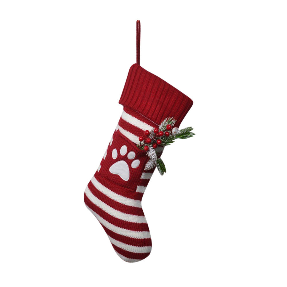 Christmas Pet Cat Dog Christmas Knitted Socks Treyfe