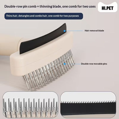 Pet Grooming Brush For Removing Loose And Dead Hair And Detangling Fur Treyfe