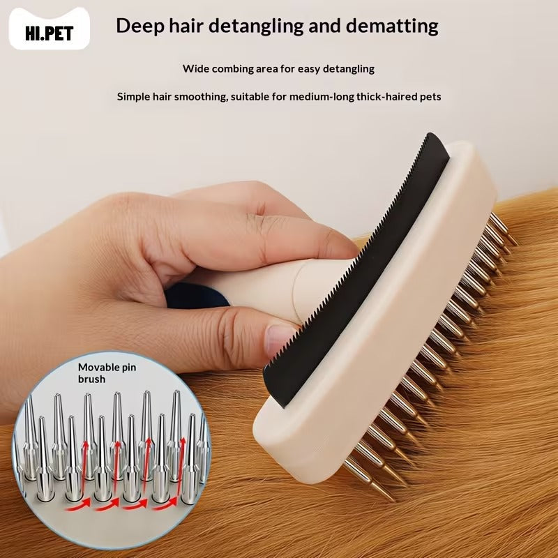 Pet Grooming Brush For Removing Loose And Dead Hair And Detangling Fur Treyfe