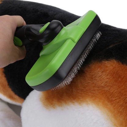 Key-press Self-cleaning Depilatory Pet Comb Treyfe