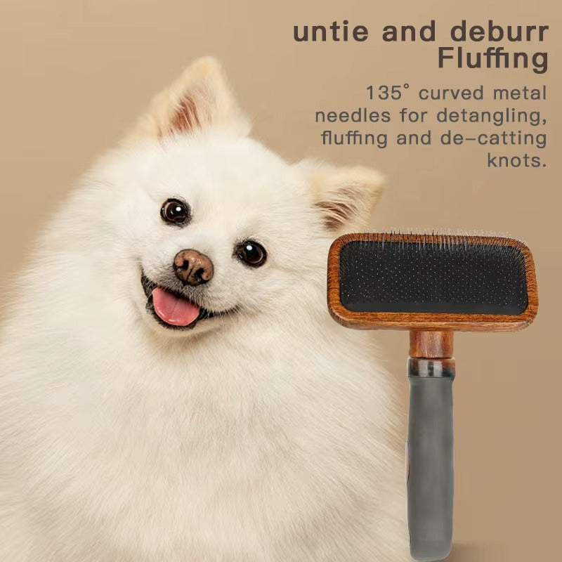 Pet Brush For Removing Loose Fur Cat Grooming Needle Comb Treyfe
