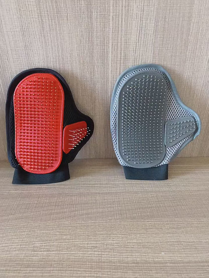 Cat Hair Removal Glove Pet Supplies Bath Massage Jerking Gloves Cat Dog Massage Bathing Cleaning Grooming Supplies Silicone Hair Sticking Removal Brush